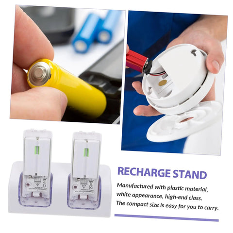 USB Charging Station For Game Controllers Compact Dock With Blue LED Indicator Rechargeable Battery Charger