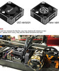 High Performance 30mm RC Motor Heatsink And ESC Cooling Fan For Brushless 540 550 Motors, new and old version comparisons and installed view