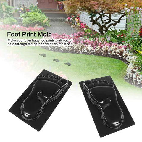 Footprint Stone Mold For Concrete Path Paving Reusable ABS Plastic DIY Stepping Stone Mold For Outdoor Garden Yard Patio Walkway.