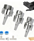 1 2 3 4 Inch Pipe Threading Tool Set Quick Cut Die For Pvc Steel Copper Internal External Threading Heavy Duty Reamer Kit for Plumber Maintenance