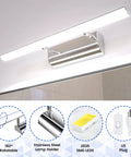 22 Inch Dimmable LED Vanity Light For Bathroom With Three Color Temperature Options 3000K 4000K 6000K Remote With Memory Plug In Wall Mount