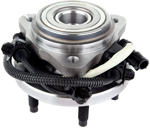 Front Wheel Hub Bearing Assembly With ABS 5 Lug For Ford Explorer 1995 To 2001 showing top and side with wiring