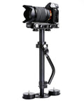 Telescoping Video Stabilizer System With Quick Release Plate And Micro Balancing For DSLRs And Camcorders Up To Four Point Four Pounds Three Axis Gimbal side view
