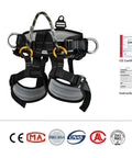 Heavy-Duty Climbing Harness Belt For Tree Climbing And Outdoor Rescue, Large Size Safety Belt, breathable nylon, CE Certified