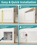 Step-by-step guide for Heavy Duty 14X24 Metal Access Panel For Drywall Ceilings And Walls installation instructions.