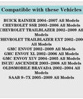 YQAUCES 513188 front wheel bearing and hub assembly compatibility label listing GM vehicles.