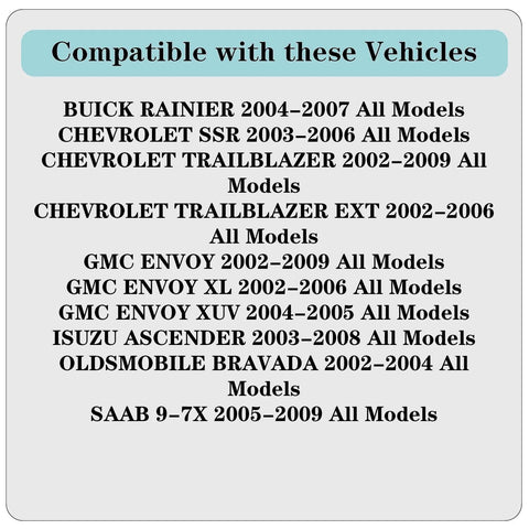 YQAUCES 513188 front wheel bearing and hub assembly compatibility label listing GM vehicles.