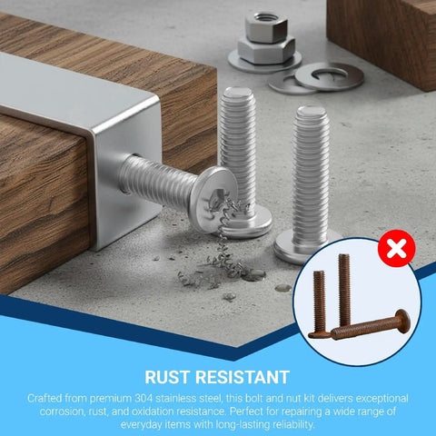 3360Pcs All In One M2 M3 M4 M5 Stainless Steel Ultra Low Flat Head Hex Socket Cap Screws Kit in use on wood