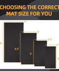 High Density Home Gym Equipment Mat Protects Floors From Treadmills, Exercise Bikes, And Ellipticals, Quarter Inch Thick, 24 By 48 Inches, Moisture Resistant Floor Protector For Any Surface showing size options 4, 3, 2.5, and 2 ft