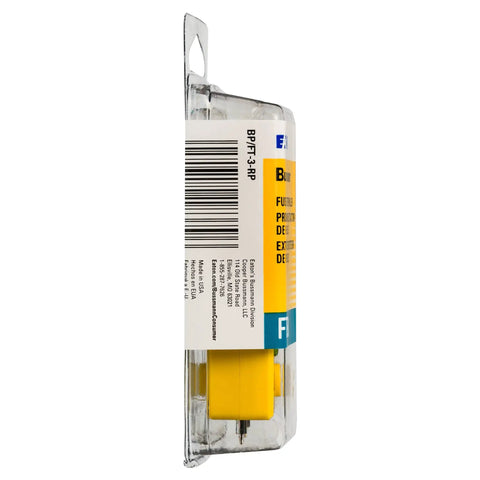 Bussmann Fuse Tester And Puller Tool For Glass Block Fuses One Handed Voltage Checker Diagnostic Light Indicator Yellow Case in packaging.