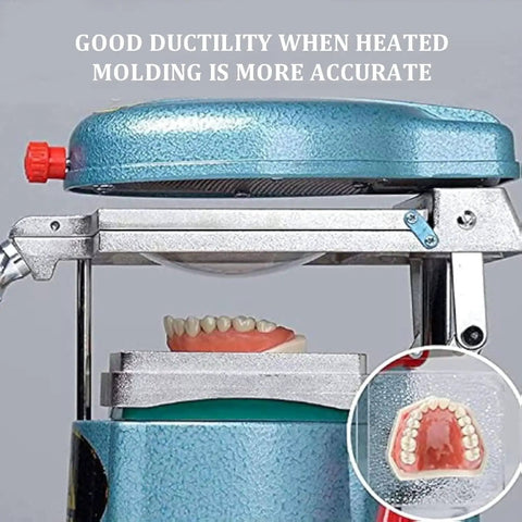 Pro Grade Dental Vacuum Forming Machine With Heavy Duty Vacuum Suction And Symmetrical Heating System For Precise Thermoformed Molds Steel Ball Precision Technology Blue, dental mold tray