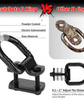 Heavy Duty Bolt On Forged D Ring Tie Down Anchors Tough As Nails With 12,000 Pound Break Strength For Trailers Trucks And Cargo Tie Downs Pack Of 4 Black Easy Install No Welding Required comparison