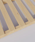 Close-up of Two Way Entry Heavy Duty Wooden Pallets 38x36x5 2 Pack For Commercial Use Forklift And Pallet Jack Friendly