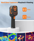 Infrared Thermal Camera With Laser Pointer 320x240 LCD Screen 9 Thermal Palettes 256x192 TISR Resolution Pro Level Thermal Imaging