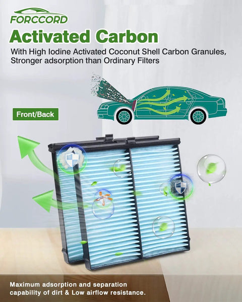 Cabin And Engine Air Filter Kit For Mazda 3 2019 2026 CX 30 2019 2026 CX 50 2023 2026 Not Hybrid with activated carbon