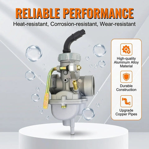 Carburetor Kit For 50cc 70cc 90cc 110cc 125cc 4 Stroke Engines With Air Filter And Intake Manifold featuring heat-resistant design