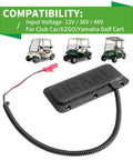 Built Like A Tank Premium Quality Universal Golf Cart Brake Light Switch Pad Mount for Yamaha Ezgo Club Car with cable attachment
