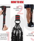 How to use Heavy Duty Pull Up Resistance Bands 260 Lbs for Door Frame Bar Training Adjustable Length Easy Fit Assisted Pull Ups