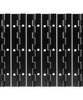Heavy Duty Iron Piano Hinges Set For Doors And Cabinets, 6 Inch Continuous Metal Hinges, black finish, multiple pieces view