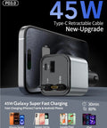 Retractable Car Charger Featuring Hella Convenient 36W Retracted Cable Plus Extra USB C And USB A Ports For Up To 75W Fast Charging Keeps Your Devices Running Smooth