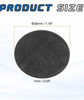 Circular high-purity graphite disk block with dimensions 30x1mm, part of a set of 5 for melting, casting, electrolysis, and lab use.