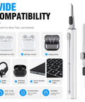 3 In 1 Earbud Cleaning Kit For AirPods Pro 3 2 1 With Metal Tip Soft Brush Flocking Sponge, compatible with wireless earbuds