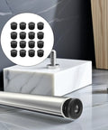 Round Plastic Plugs For Furniture Legs And Chair Tubes Black Poly Foot Pads With Integrated Nut and adjustable metal feet