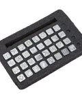 Leather Stamping Tools Pattern Kit 32 Piece Zinc Alloy Animal Punch Set with foam storage tray for DIY leather craft and saddle making.