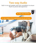Indoor Security Camera 1080P HD WiFi 2.4G Only With 360 Degree View Night Vision 2 Way Audio on wall