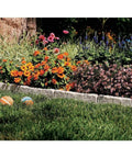 Interlocking Garden Border Edging Stone Look Poly Construction Water Resistant Easy Install No Dig for Lawn and Flower Beds