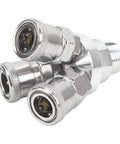 3 Way Quick Connect Air Hose Splitter Universal Type Male Thread Swivel Air Compressor Fittings Round Air Splitter Manifold G1/2