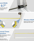 Expandable Window Screen 2 Pack Adjustable Fit For Double Hung Windows installation measurement guide.