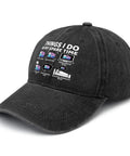 Casual RV Camper Hat For Women With Funny Things I Do In My Spare Time, Soft Washed Distressed Look, Adjustable Strap