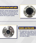 512217 Rear Wheel Bearing And Hub Assembly For 2003-2008 Pontiac Vibe, 2000-2009 Toyota Celica, Corolla, Matrix, Prius, And 2005-2010 Scion Tc With 5 Lug Bolts And ABS