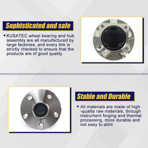 512217 Rear Wheel Bearing And Hub Assembly For 2003-2008 Pontiac Vibe, 2000-2009 Toyota Celica, Corolla, Matrix, Prius, And 2005-2010 Scion Tc With 5 Lug Bolts And ABS