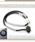 Washer Vibration Balance Sensor Replacement Part EBD48922806 For LG Front Loading Washers Works With No Fuss WM3600HVA WM4000HWA WM4200HBA Models Electronic Sensor Assembly Push Pull Type Wire Harness Connectors 100 Degrees Celsius, black wired sensor