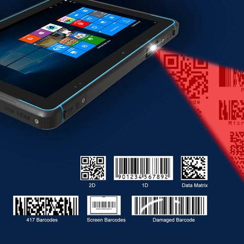10.1 Inch Rugged Windows 11 Tablet IP68 Waterproof And Drop Resistant With 16Gb Ram 128Gb Storage 10000Mah Battery barcode scanning feature display