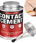 Heavy Duty Neoprene Contact Adhesive With Built In Brush, 4.16 oz can, waterproof cement for wood and leather repairs.