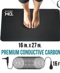Grounding Mat For Feet And Desk Earthing Pad Kit For Sleep Better Rest Pain Relief Earth Ground Therapy wellness mat 16x27 inches