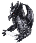 Winged Dragon Toilet Paper Holder In Metallic Finish For Medieval Gothic Bathroom Decor Whimsical Fantasy Gift Handcrafted Resin Roller Holder With Quirky Style And Bold Home Accessory Vibe, featuring dragon with open wings