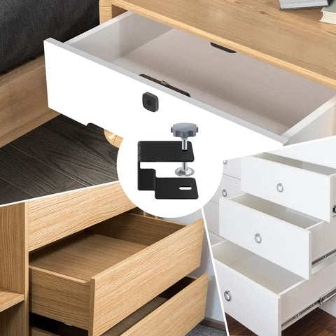 Multi Purpose Cabinet Installation Kit With Pro Grade Adjustable Drawer Jig And Locking Clamp Woodworking Fixture in use
