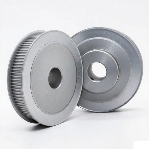 100 Tooth Aluminum Timing Belt Pulley Synchronous Wheel With Slick Oxidized Surface and Dang Precise Tooth Pitch For Smooth HTD GT2 Drives.