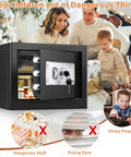1.2 Cubic Personal Home Safe Box Fireproof And Waterproof with family in background keeping children safe from dangerous items