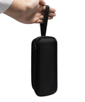 Side view of black Thermal Imager Case For FLIR One Edge Pro And FLIR One Edge Wireless Cameras with handle in hand