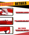 Heavy Duty Portable Electric Hydraulic Rebar Cutter ergonomic handle, refueling, and switch details for smooth, reliable performance.
