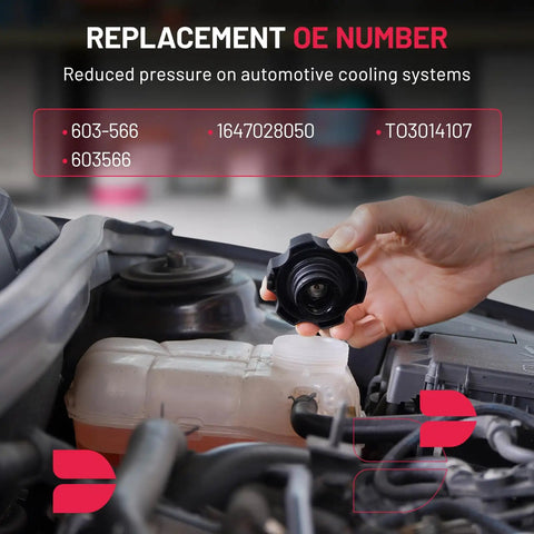 Straight Swap Engine Coolant Overflow Tank And Expansion Reservoir For Toyota Rav4 2004 To 2005 2.4L Replaces 603-289 164700P060 Oe Ready Quick Bolt-On Kit showing coolant tank and cap.