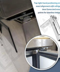 Refrigerator Door Hinge Cartridge Kit Right Hand Fit For True QA TSSU TUC And TWT Series Models heavy duty metal replacement installed