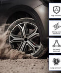 6 Spline Lug Nut Socket Anti Theft Wheel Lock Wrench For 21 And 22 mm Hex Sockets in use on SUV wheel, showcasing durability.