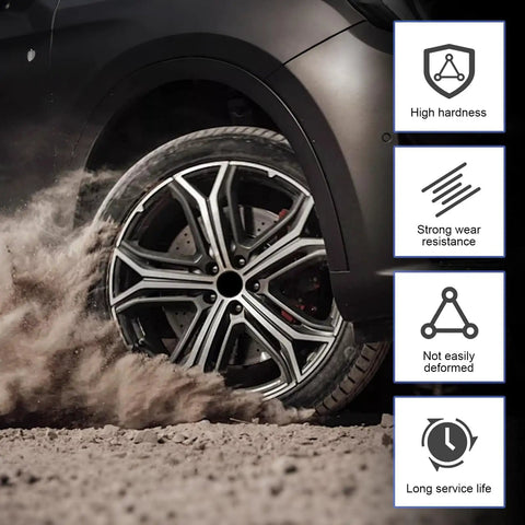 6 Spline Lug Nut Socket Anti Theft Wheel Lock Wrench For 21 And 22 mm Hex Sockets in use on SUV wheel, showcasing durability.