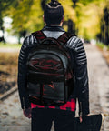 Thorny Wet Rose Printed Unisex Backpack With Big Capacity Durable Polyester Breathable Comfort Sturdy Zipper Everyday Carry Daypack